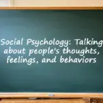 Social psychology talking about people's thoughts, feelings, and behaviors