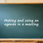 Making an agenda to run a meeting english lesson