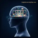 A digital illustration of a human profile with a glowing, architectural memory palace inside the brain to represent mnemonic learning strategies.
